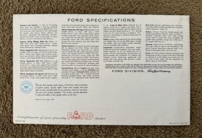 1960 Ford Range Brochure Falcon, Fairlane, Thunderbird, Galaxie, Wagons - Image 14