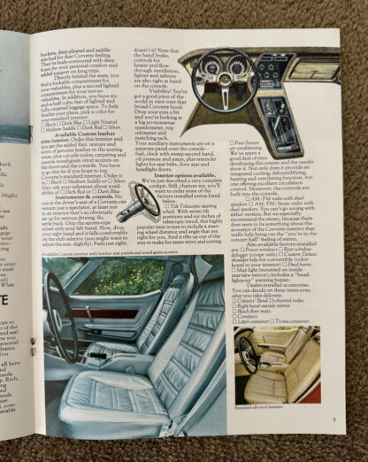 1975 Chevrolet Corvette Brochure - Image 4
