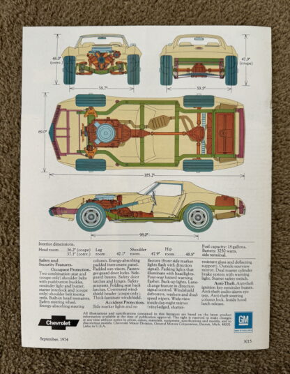 1975 Chevrolet Corvette Brochure - Image 7