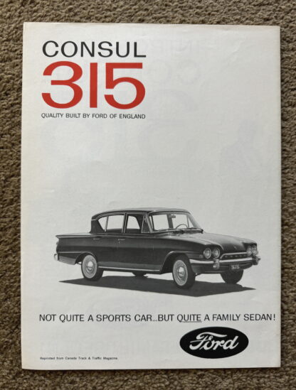 1961 Ford Consul 315 Deluxe Brochure