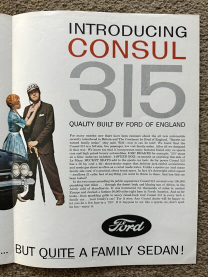 1961 Ford Consul 315 Deluxe Brochure - Image 4