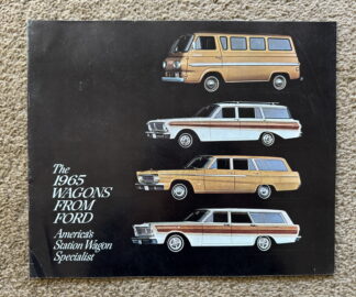 1965 Ford Wagon Range Brochure Falcon, Fairlane