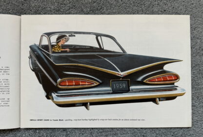 1959 Chevrolet Range Impala Bel Air Biscayne Kingswood Brochure - Image 3
