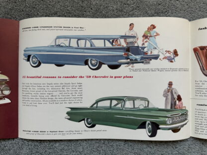 1959 Chevrolet Range Impala Bel Air Biscayne Kingswood Brochure - Image 6