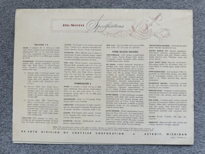 1953 DeSoto Chrysler Range Brochure Fire Dome Powermaster - Image 13