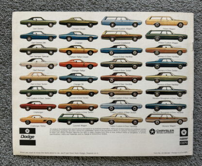 1972 Dodge Range Charger Challenger Coronet Dart Monaco Polara Brochure - Image 17