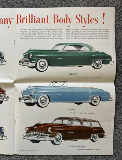 1952 DeSoto Chrysler Range Brochure Fire Dome, Custom, Deluxe - Image 9