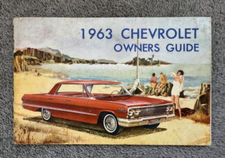 1963 Chevrolet Owners Guide Handbook