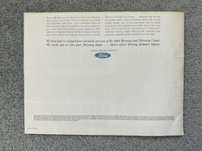 1966 Mercury and Comet Brochure Montclair, Monterey, Cyclone, Park Lane - Image 17