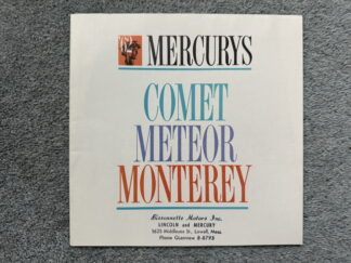 1962 Ford Comet, Meteor, Monterey Range Brochure