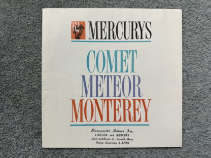 1962 Ford Comet, Meteor, Monterey Range Brochure