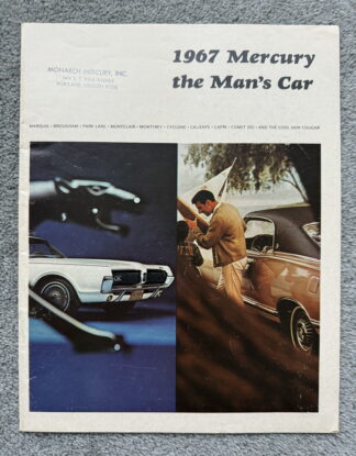 1967 Mercury and Comet Brochure Montclair, Monterey, Cyclone, Park Lane