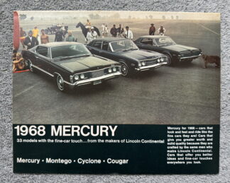 1968 Mercury Brochure Montclair, Monterey, Cougar, Cyclone, Park Lane