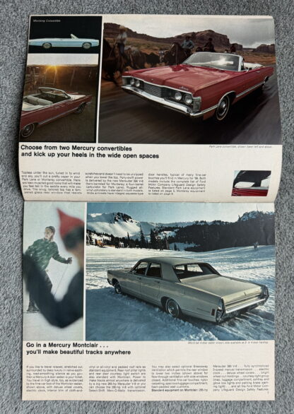 1968 Mercury Brochure Montclair, Monterey, Cougar, Cyclone, Park Lane - Image 4