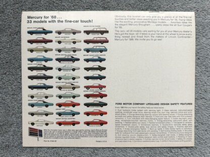 1968 Mercury Brochure Montclair, Monterey, Cougar, Cyclone, Park Lane - Image 11