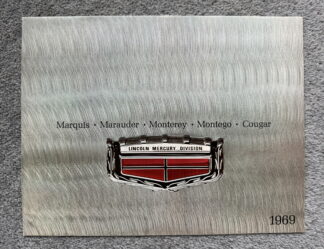 1969 Mercury Brochure Marauder, Marquis, Monterey, Cougar, Cyclone