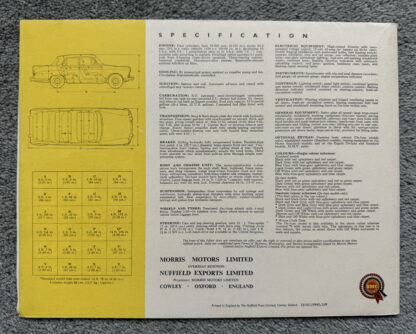 1959 Morris Oxford Brochure - Image 7