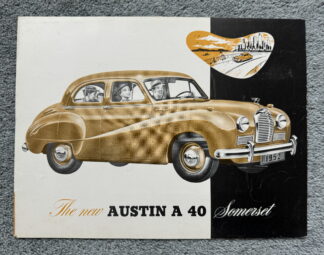 1952 Austin A40 Somerset Brochure