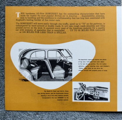 1952 Austin A40 Somerset Brochure - Image 3
