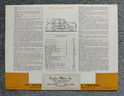 1952 Austin A40 Somerset Brochure - Image 4