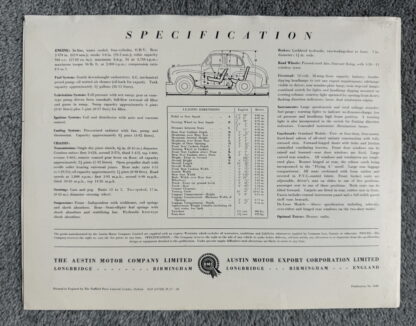 1957 Austin A35 Saloon Brochure - Image 5