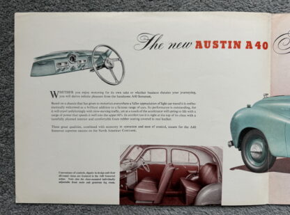 1952 Austin A40 Somerset Brochure - Image 3