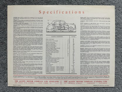 1952 Austin A40 Somerset Brochure - Image 4