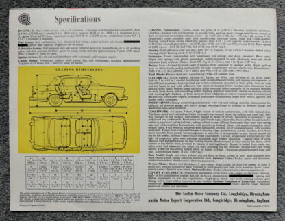 1959 Austin A55 Cambridge Brochure - Image 5