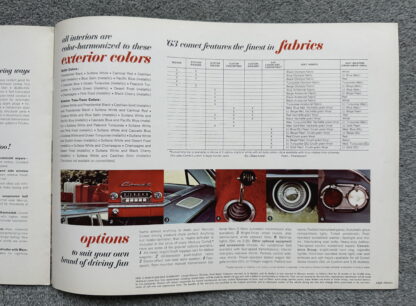 1963 Mercury Comet Range Brochure - Image 10