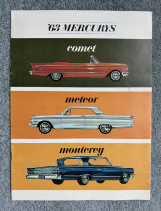 1963 Mercury Comet, Meteor, Monterey Range Brochure