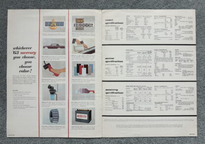 1963 Mercury Comet, Meteor, Monterey Range Brochure - Image 8