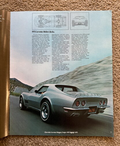 1971 Chevrolet Corvette Brochure - Image 4