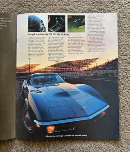 1971 Chevrolet Corvette Brochure - Image 6