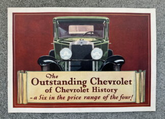 1929 Chevrolet AC International Range Brochure
