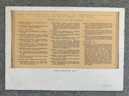 1929 Chevrolet AC International Range Brochure - Image 8
