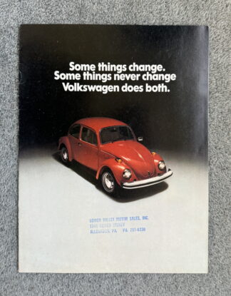 1975 Volkswagen Beetle Brochure