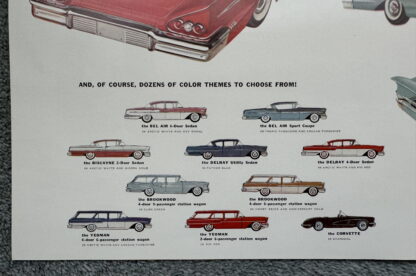 1958 Chevrolet Range Bel Air Impala , Biscayne, Delray Nomad Brochure - Image 6