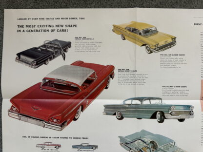 1958 Chevrolet Range Bel Air Impala , Biscayne, Delray Nomad Brochure - Image 8