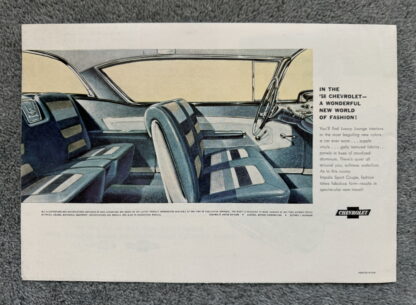 1958 Chevrolet Range Bel Air Impala , Biscayne, Delray Nomad Brochure - Image 10