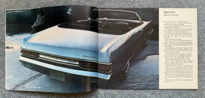 1969 Plymouth Chrysler Range Barracuda, Fury, Belvedere, Valiant Brochure - Image 3