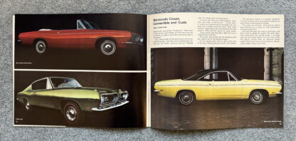 1969 Plymouth Chrysler Range Barracuda, Fury, Belvedere, Valiant Brochure - Image 12