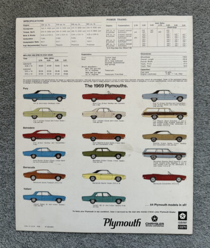 1969 Plymouth Chrysler Barracuda Brochure - Image 7