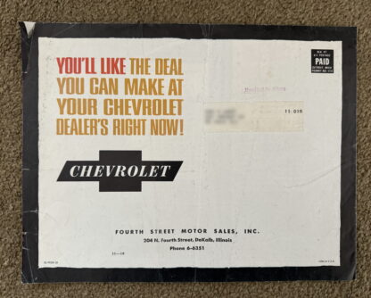 1962 Chevrolet Range Brochure Impala, Monza, Corvair - Image 2