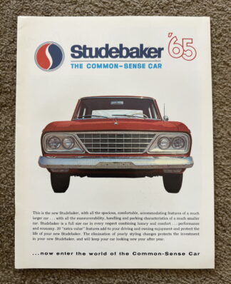 1965 Studebaker Range Brochure Commander, Daytona, Cruiser