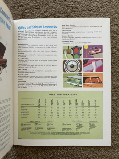 1965 Studebaker Range Brochure Commander, Daytona, Cruiser - Image 7