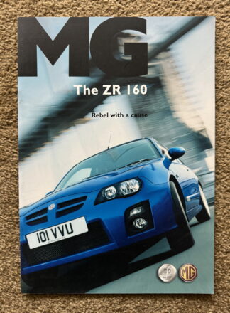 2005 MG ZR 160 Brochure