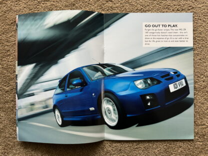 2005 MG ZR 160 Brochure - Image 3