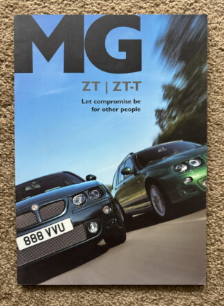 2003 MG ZT, ZT-T Brochure
