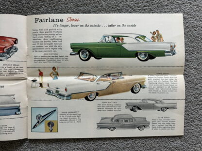 1957 Ford Range Brochure Custom, Fairlane, Wagons - Image 4
