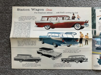 1957 Ford Range Brochure Custom, Fairlane, Wagons - Image 6